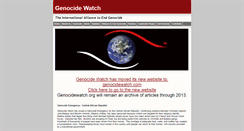 Desktop Screenshot of genocide-watch.org